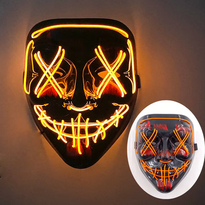 Wireless Rave Mask Dekor Lysande LED